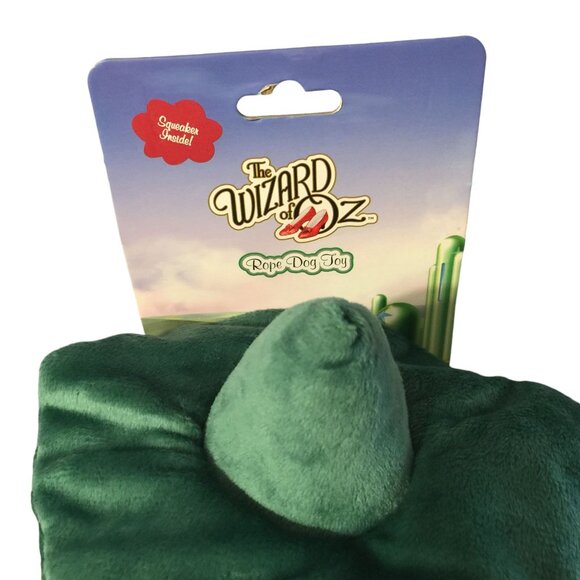 The Wizard of Oz Scarecrow 9" Plush Squeak Crinkle Rope Dog Toy - Picture 2 of 3